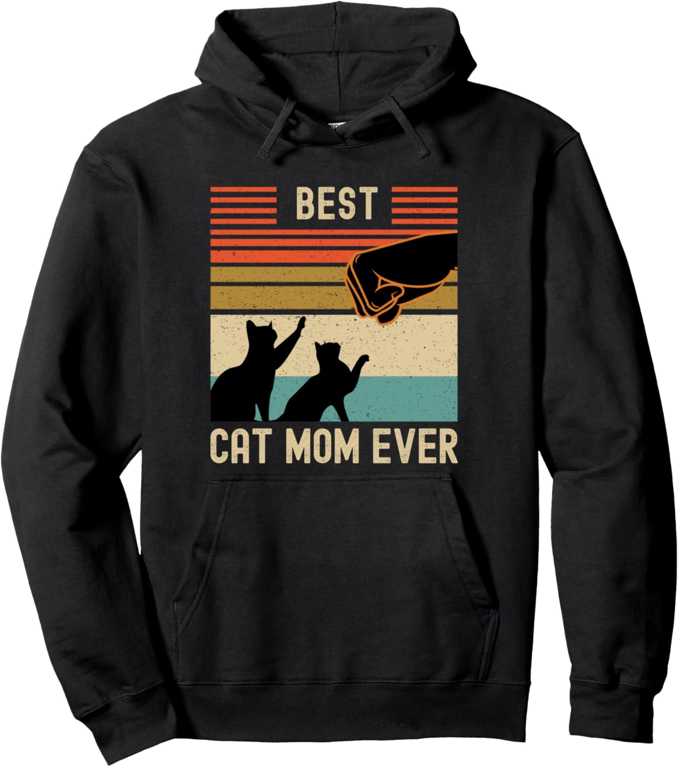 Cat Mom and Dad Fist Bump for Fur Daddy and Mama Pullover Hoodie