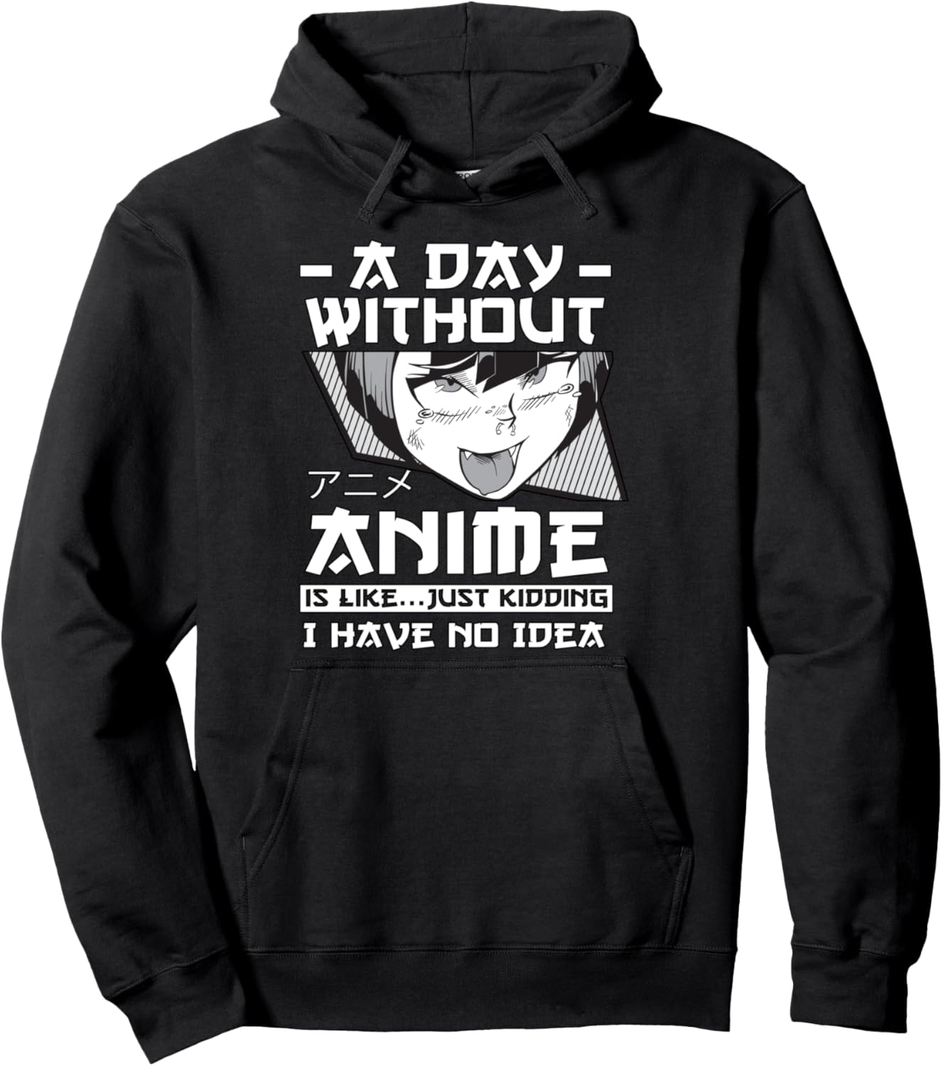 A Day Without Anime Merch Anime Girl Otaku Gift Anime Pullover Hoodie