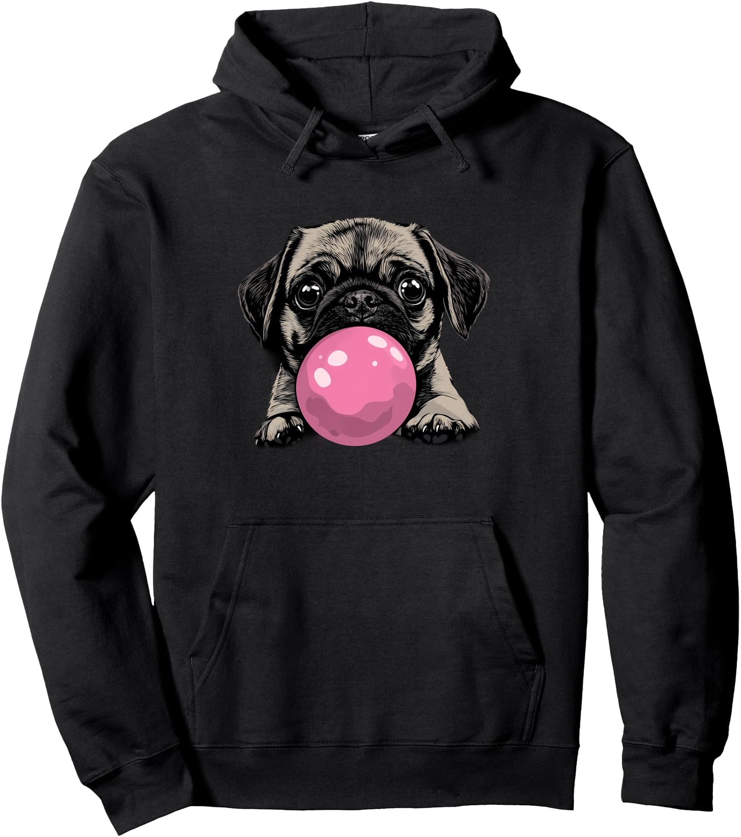 Pug Lover Colorful Portrait Dog Animal Cute Pug Owner Pullover Hoodie