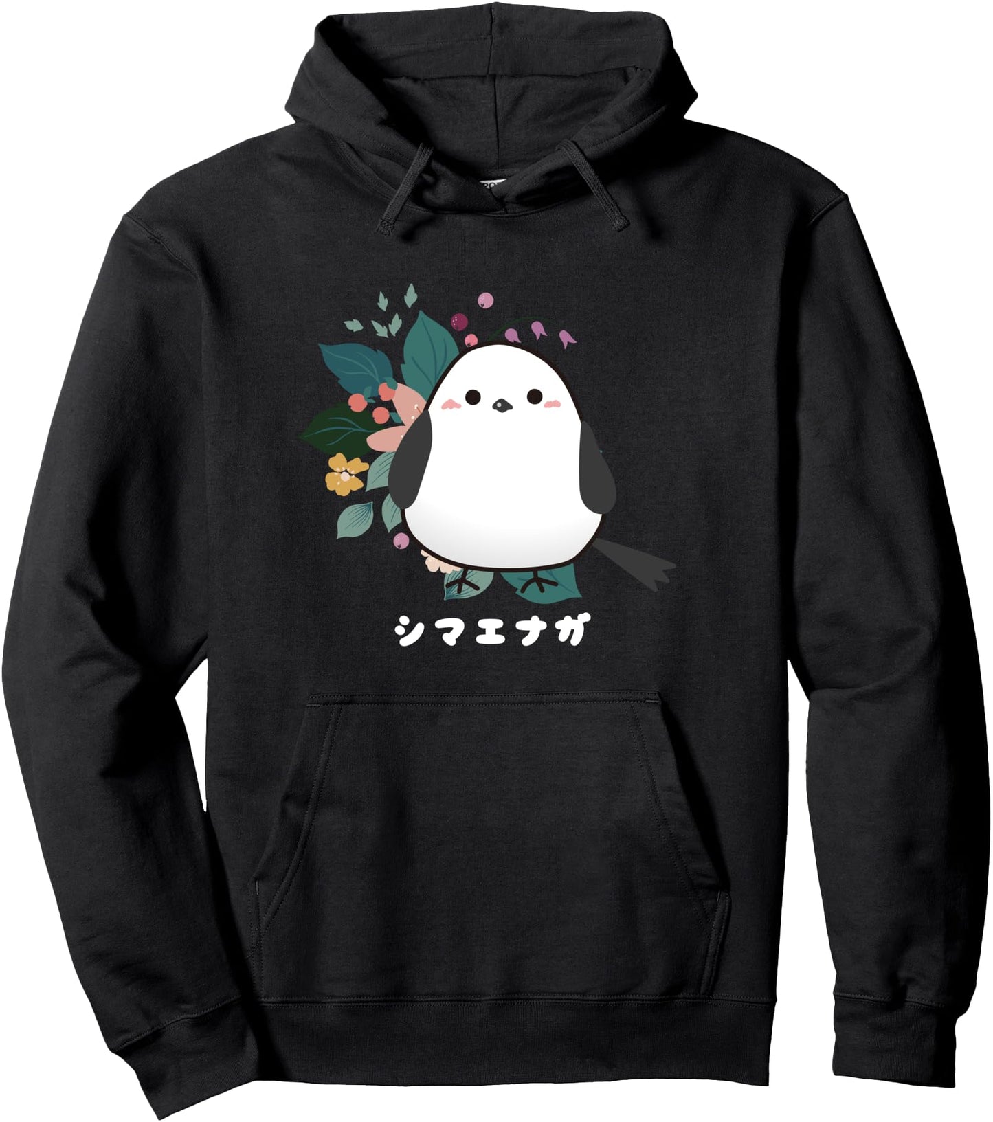 Shima Enaga Bird flower Wild Bird Japan Hokkaido Snow Fairy Pullover Hoodie
