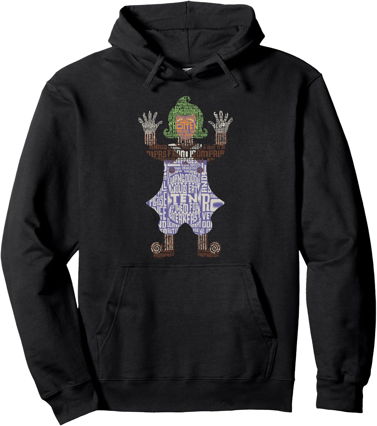 Willy Wonka & The Chocolate Factory Oompa Loompa Pinacogram Pullover Hoodie