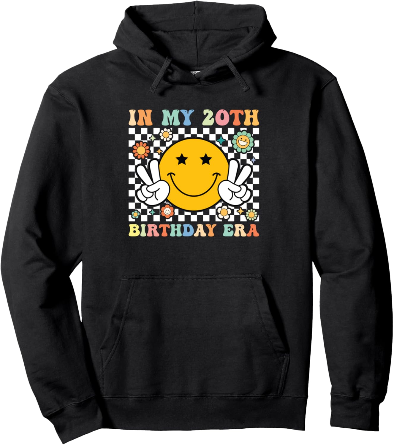 In My 20th Birthday Era Girl Cute 20 Year Old Birthday Party Pullover Hoodie