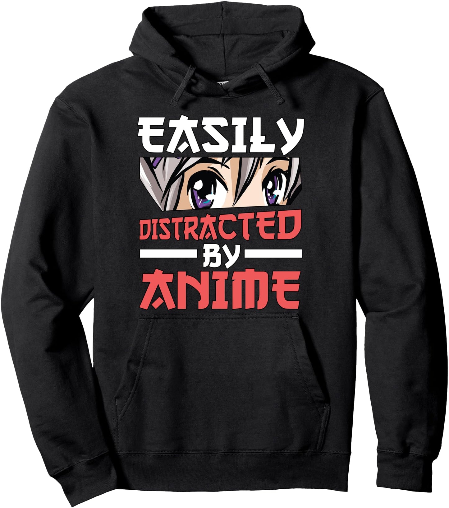 Easily Distracted By Anime Cosplay Manga Otaku Gift Anime Pullover Hoodie