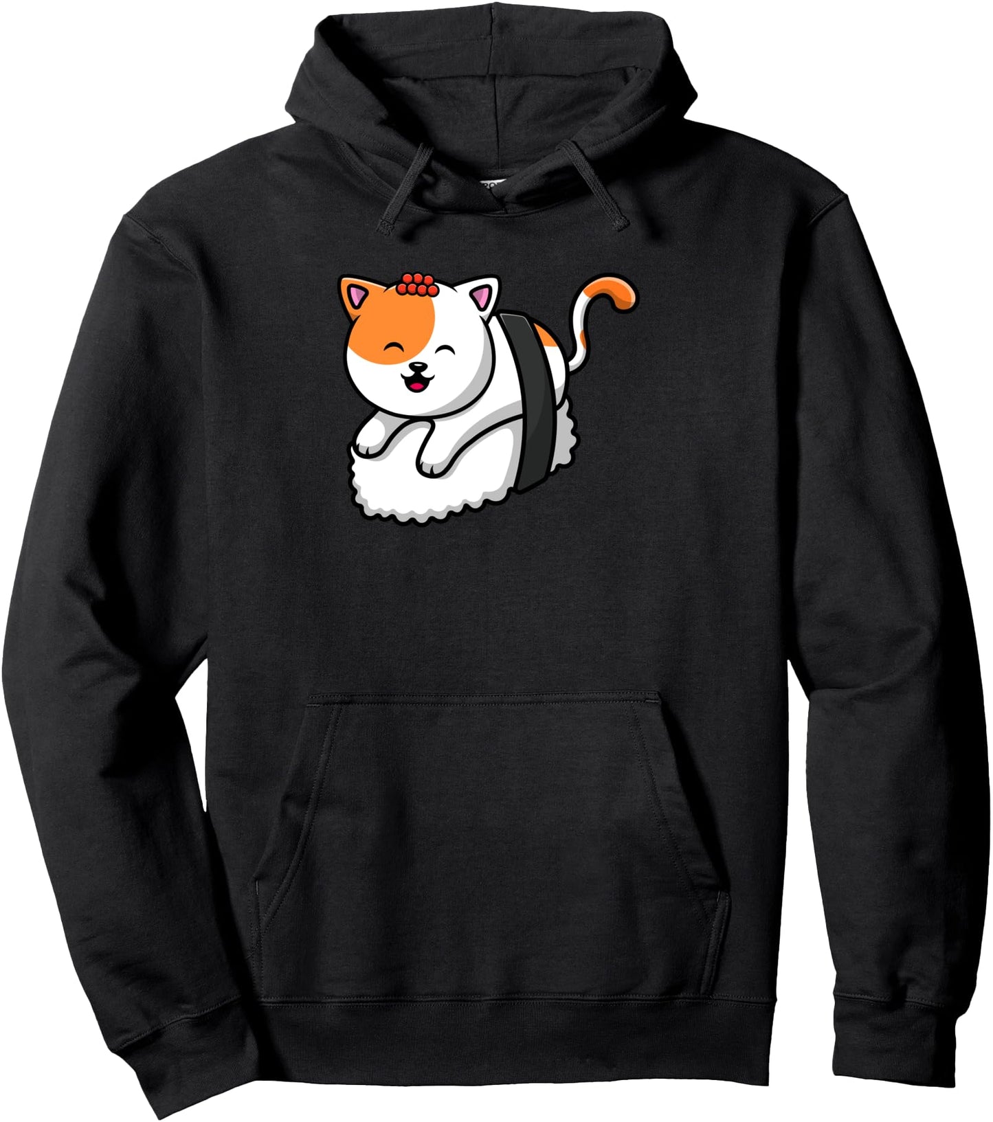Cute Sushi Cat Funny Pet Japan Food Art Kawaii Anime Pullover Hoodie