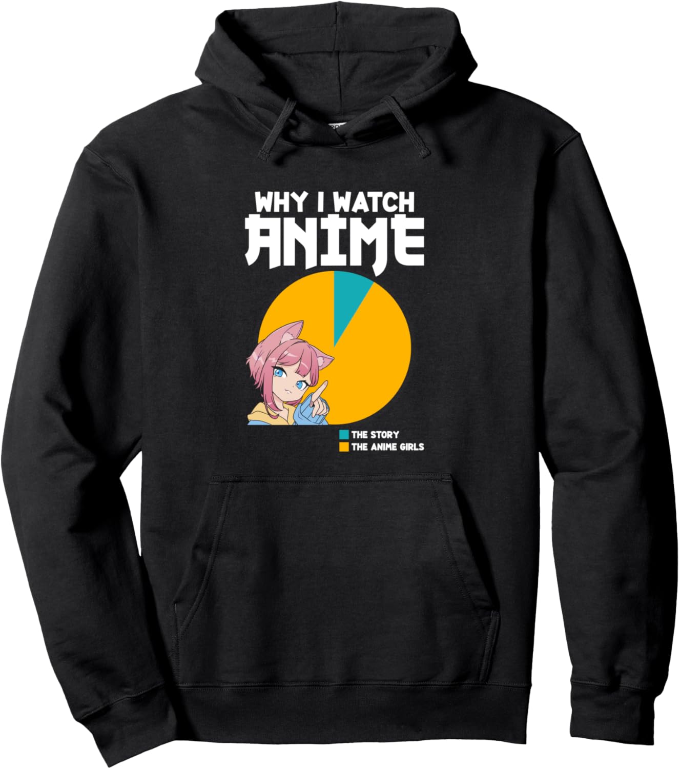 I Watch Anime Animation Japanese Japan Anime Otaku Pullover Hoodie