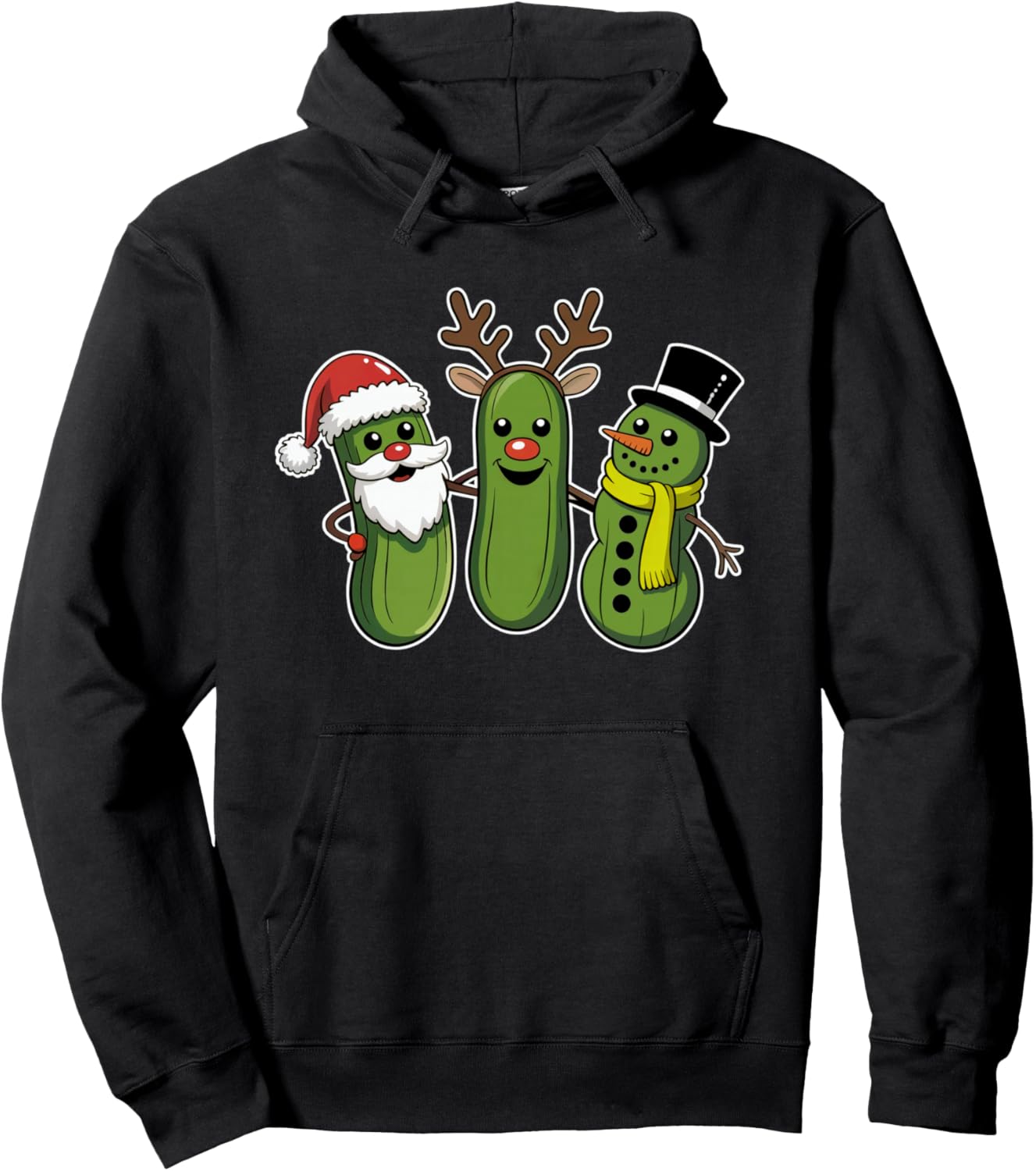 Pickle Christmas Funny Xmas Pickle Lover Men Women Kids Pullover Hoodie