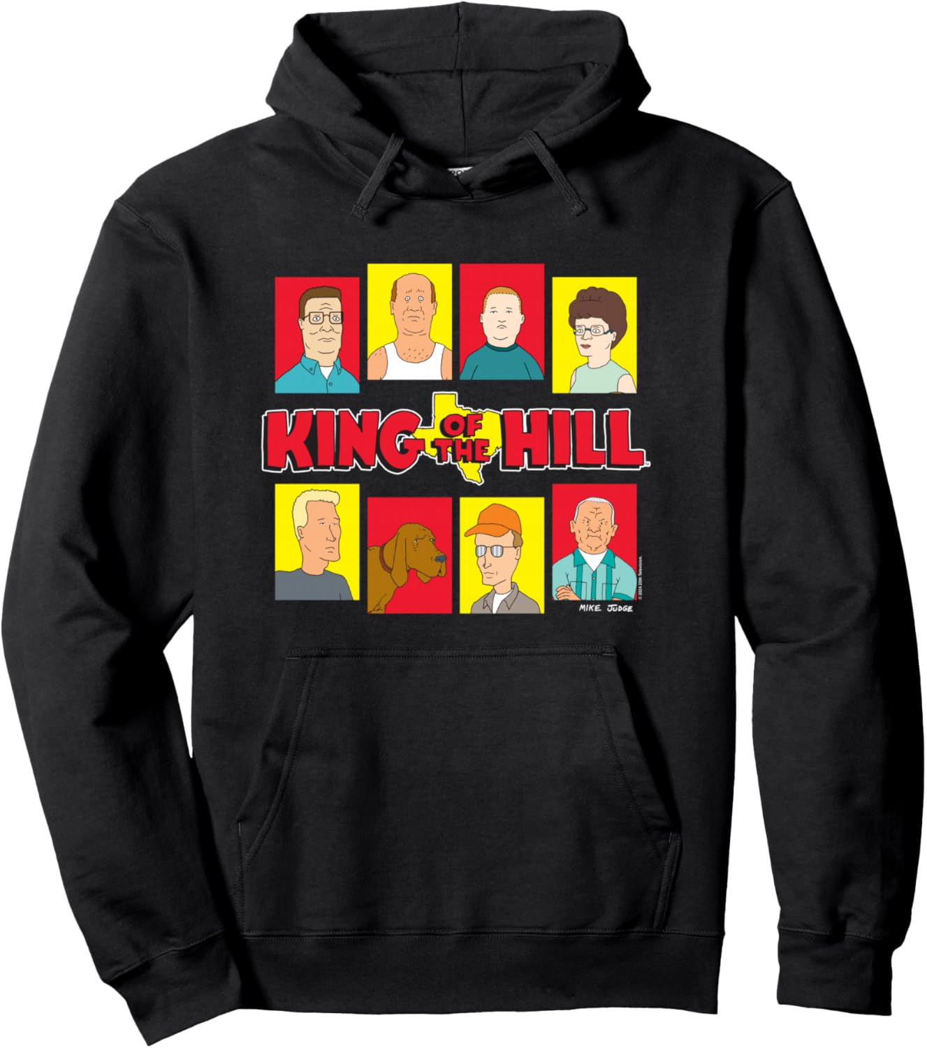 King Of The Hill Iconic Characters Group Shot Big Portraits Pullover Hoodie