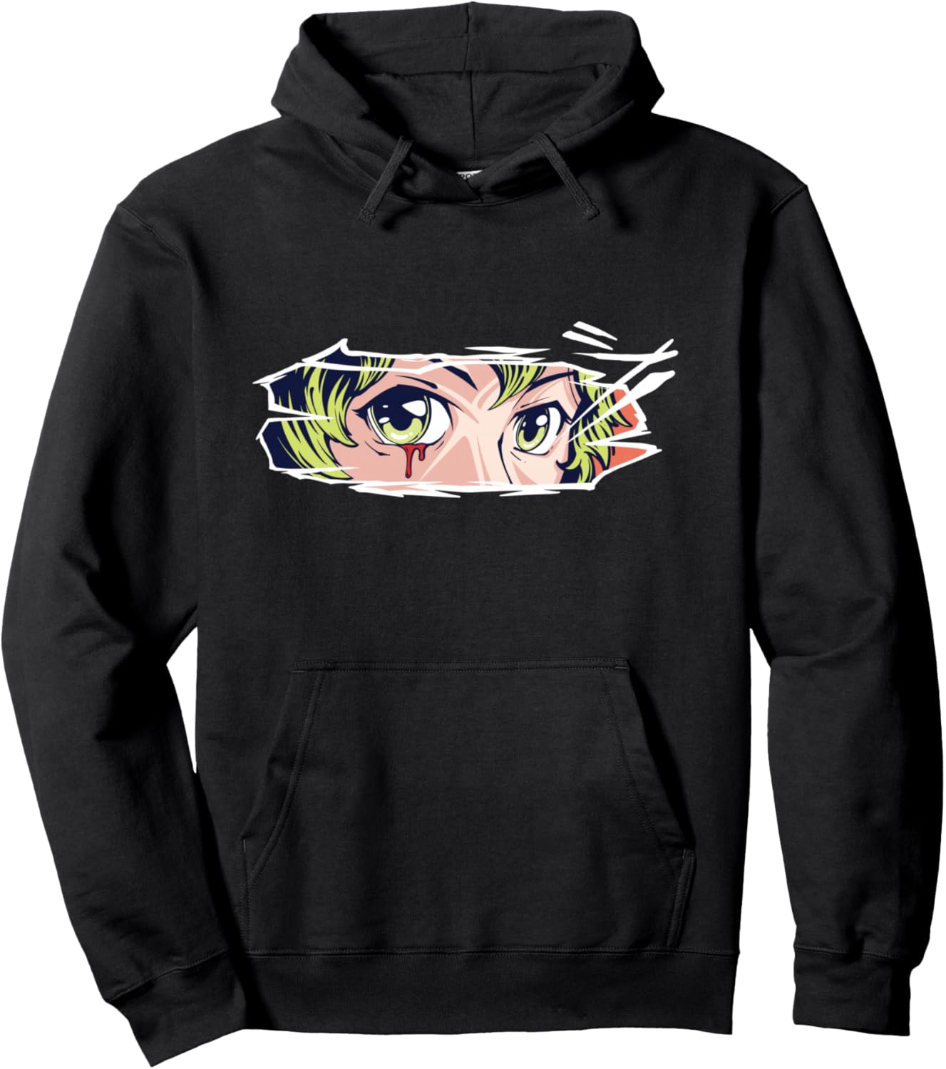 Anime Eyes Pullover Hoodie
