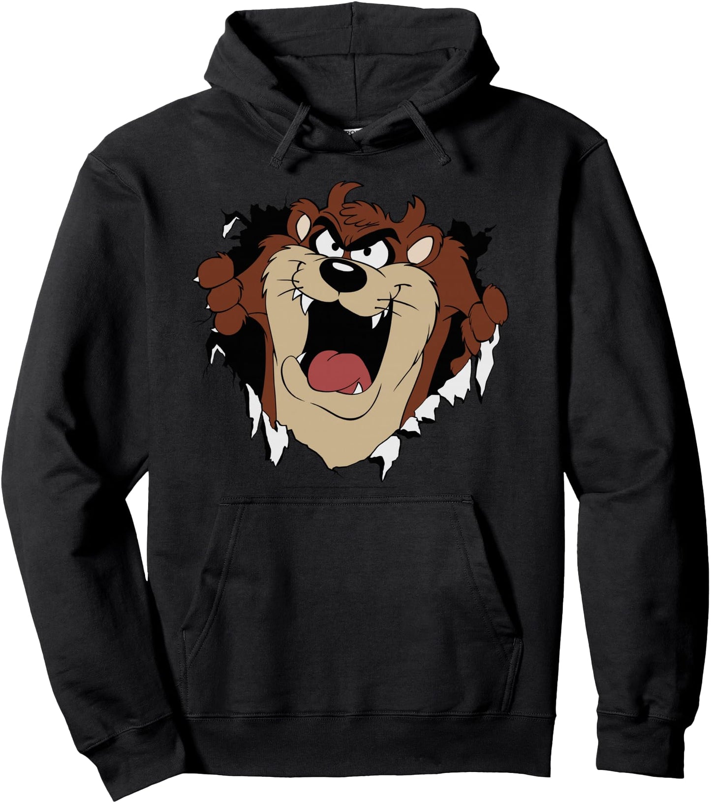 Looney Tunes Taz Rip Through Portrait Pullover Hoodie