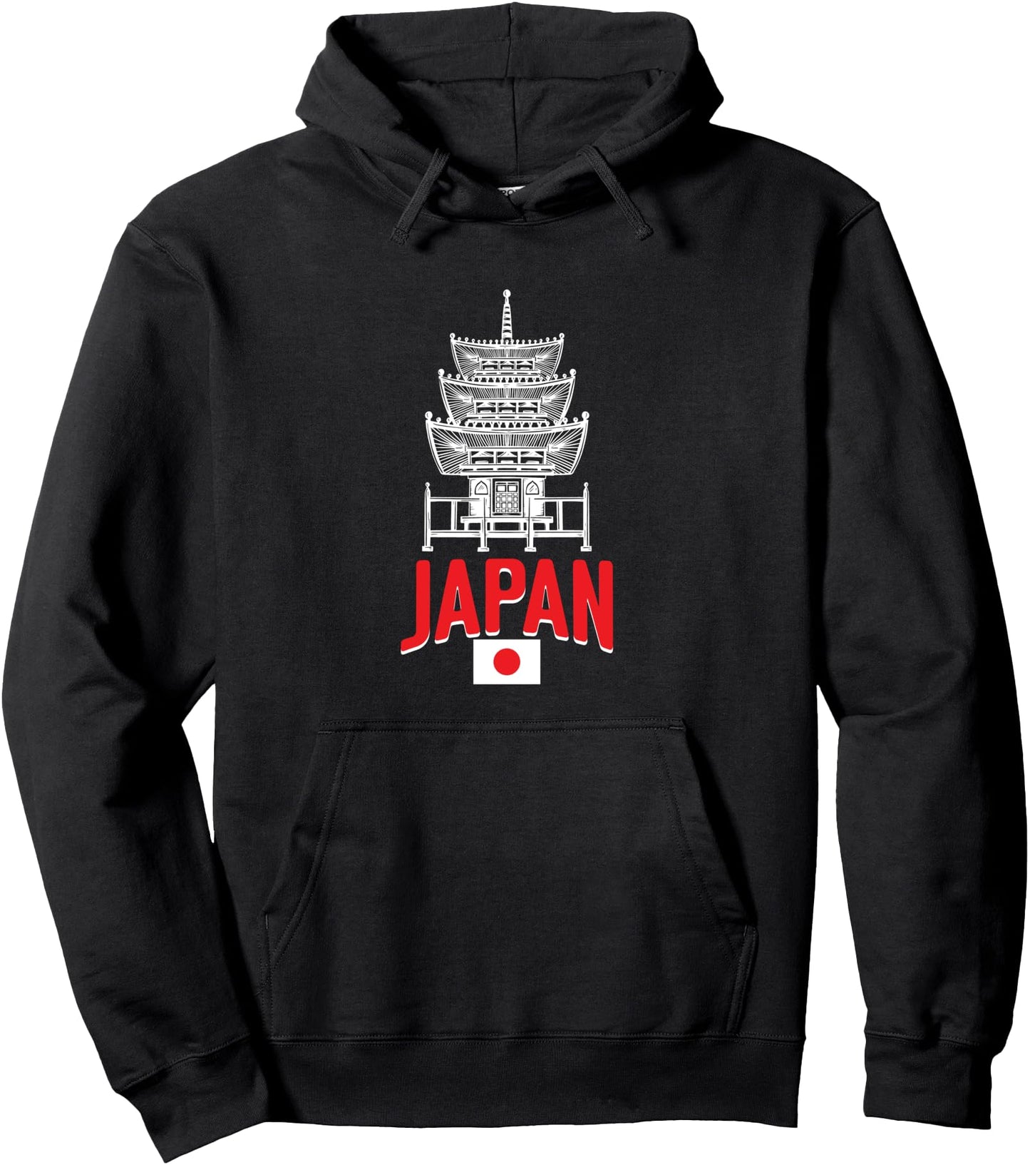 Anime Japan Flag Japanese Temple Pullover Hoodie
