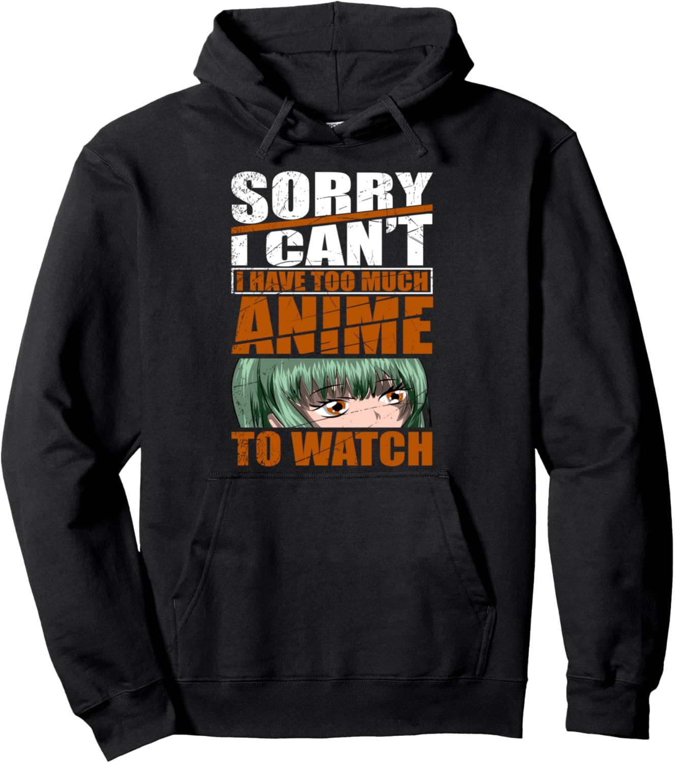 Funny Anime Lover Otaku Girls Gift Kawaii Japanese Anime Pullover Hoodie