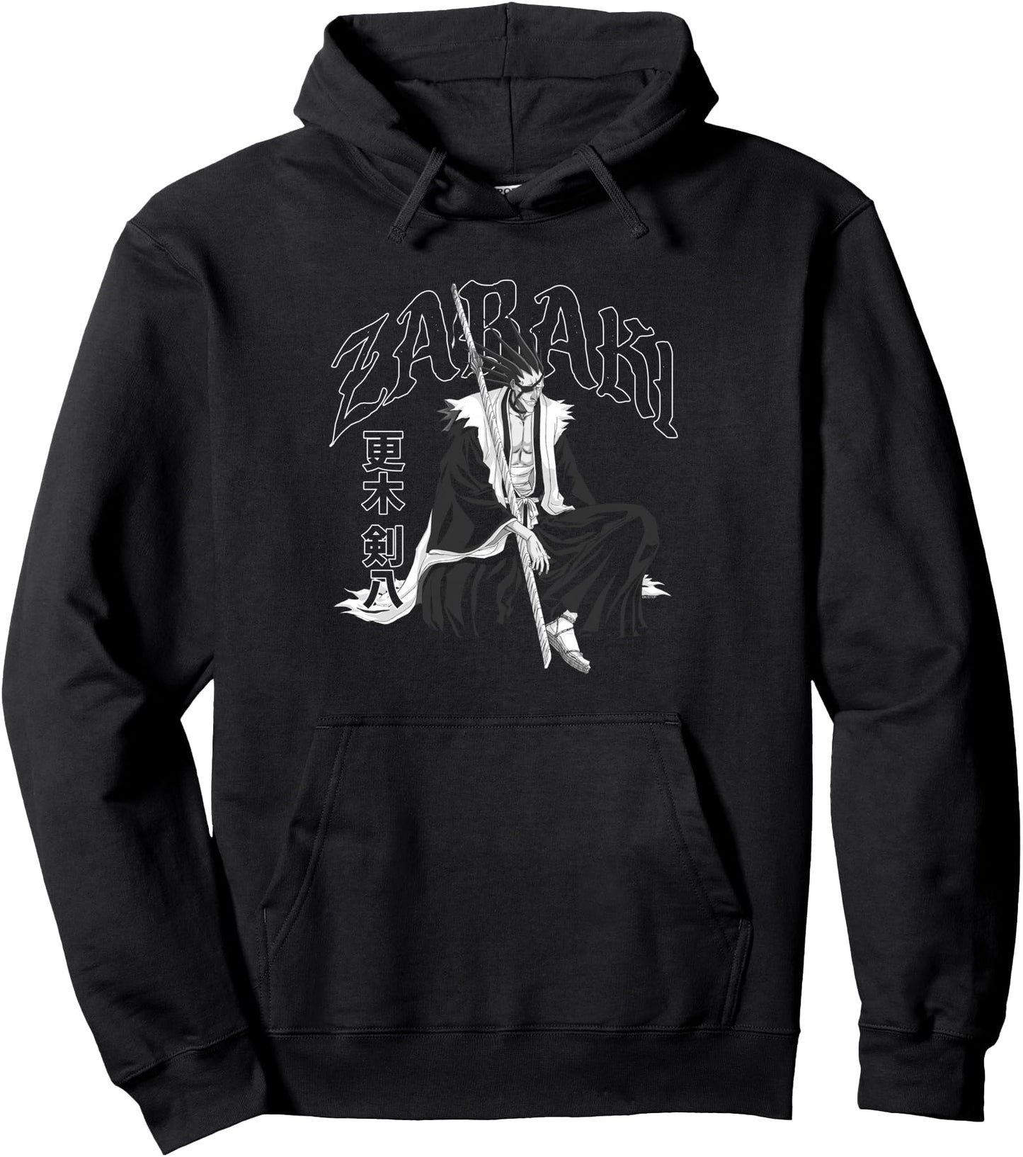 Bleach Zabaki Gothic Print Anime Pullover Hoodie