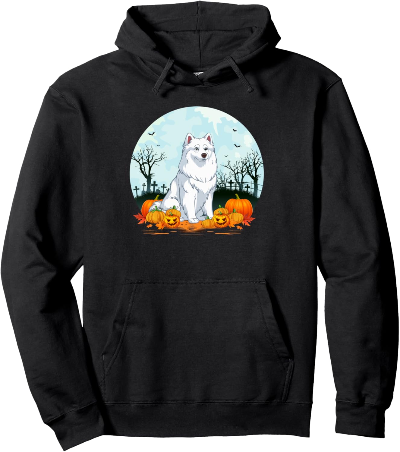 American Eskimo Dog Lovers Funny Halloween Costume Party Pullover Hoodie