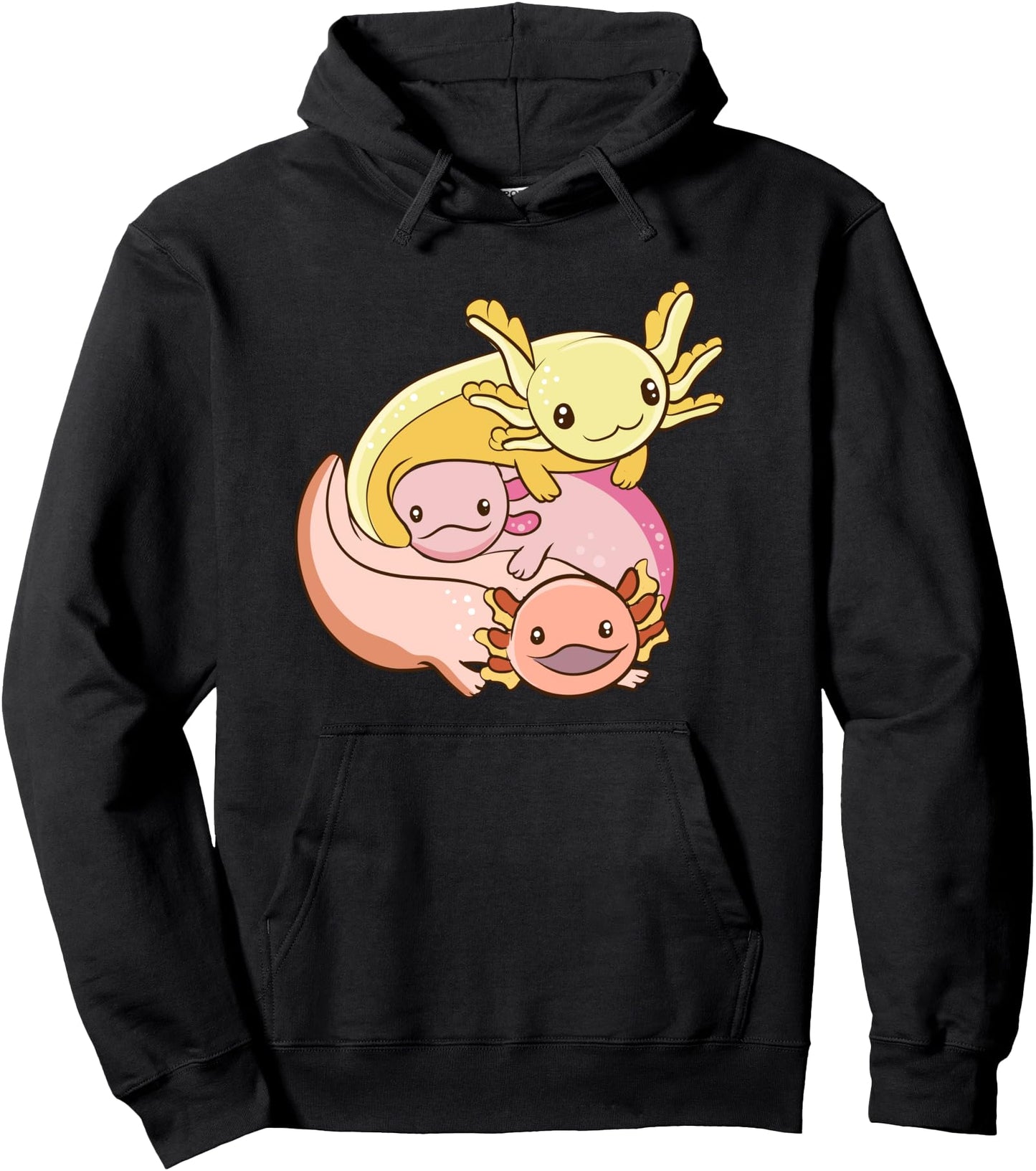 Cute Kawaii Anime Axolotl Axolotls Aesthetic Japanese Pullover Hoodie
