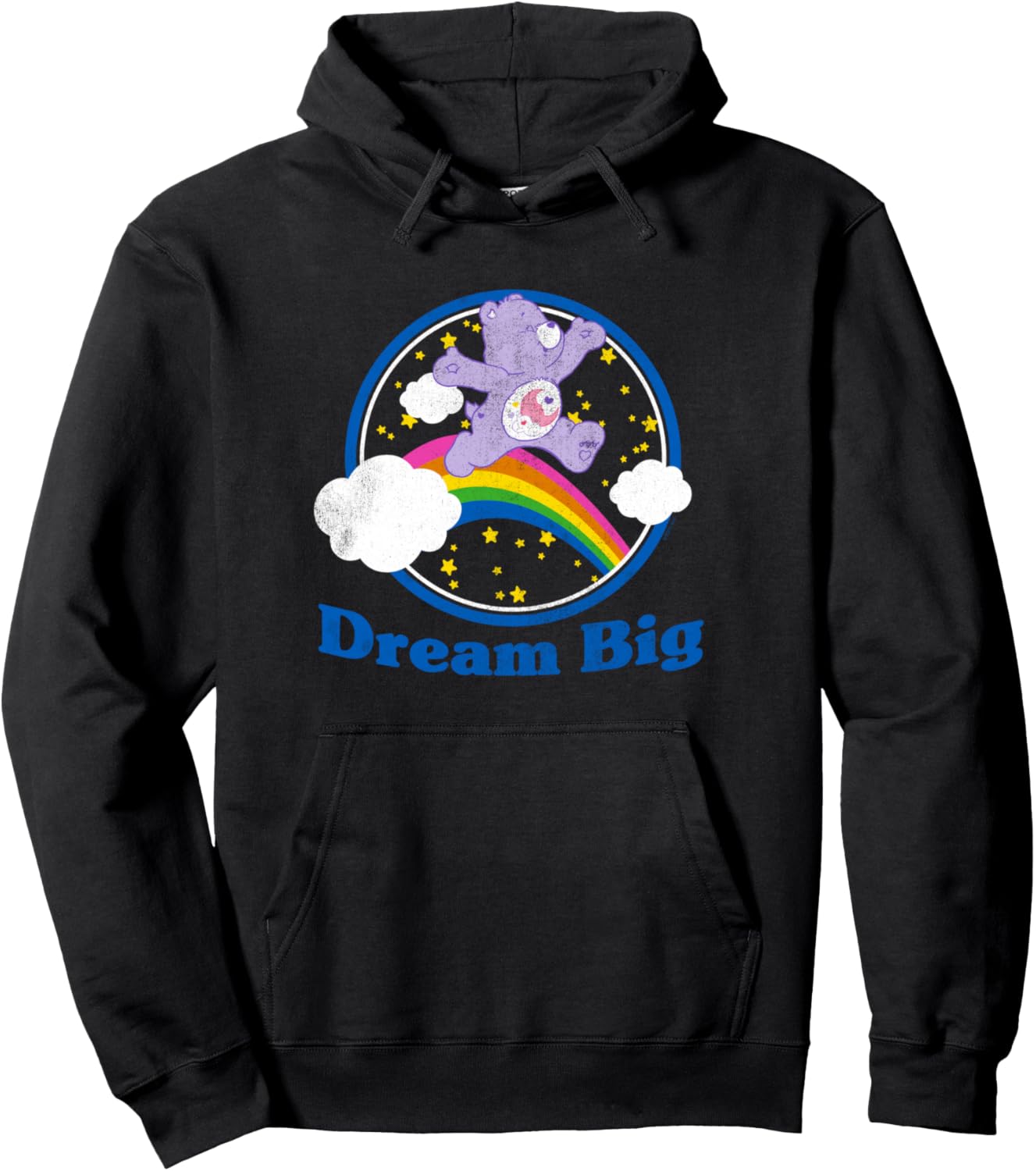 Care Bears Dream Big Sweet Dreams Bear Retro Cartoon Pullover Hoodie