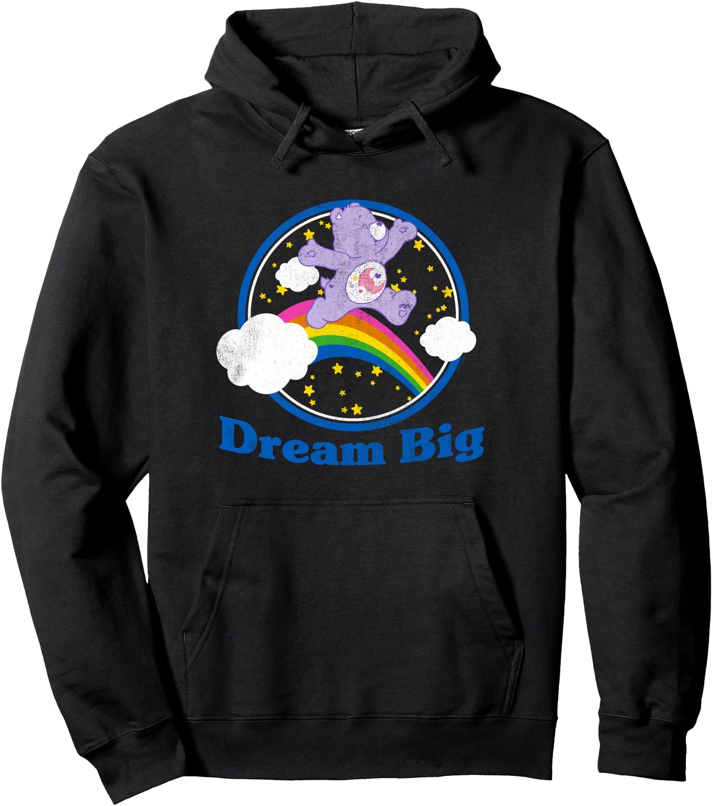 Care Bears Dream Big Sweet Dreams Bear Retro Cartoon Pullover Hoodie