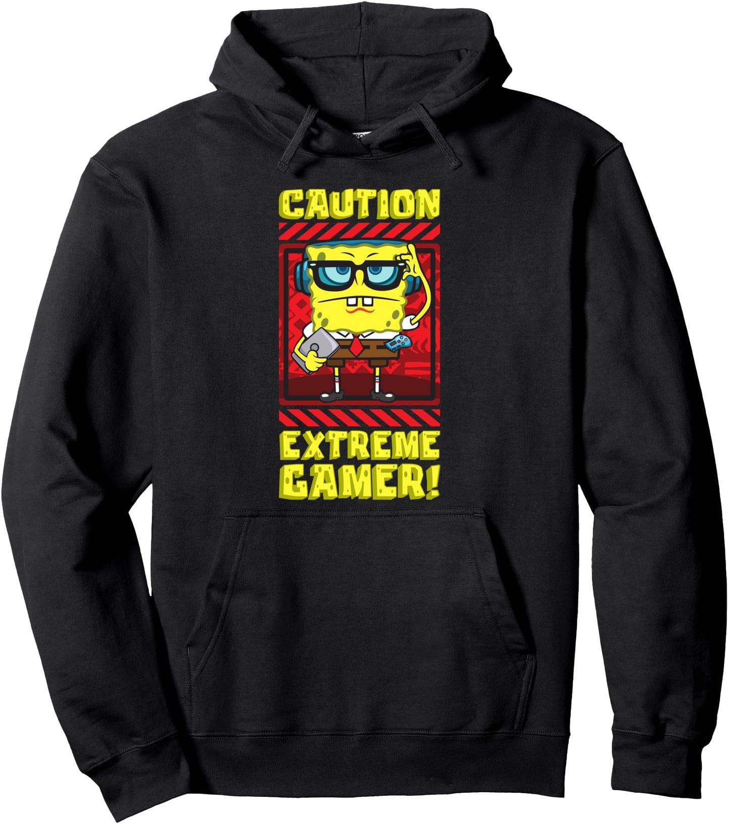Mademark x SpongeBob SquarePants - SpongeBob Video Games Lover Funny Gamer For Boys and Girls Pullover Hoodie