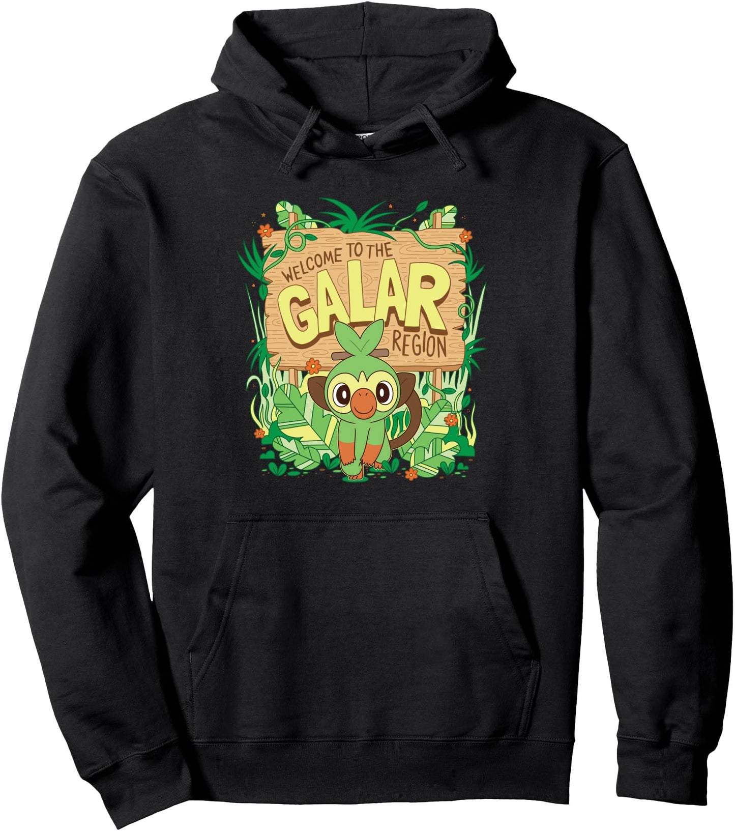 Pokmon - Grookey Grass Starter Welcome To The Galar Region Pullover Hoodie
