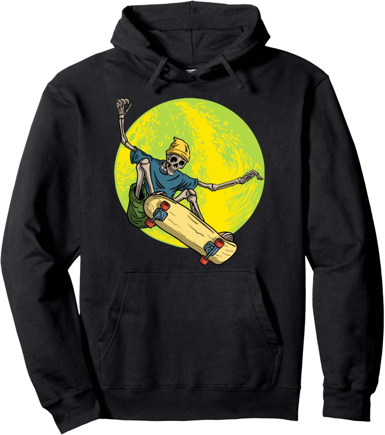 Skeleton Skateboard Retro Vintage Shirt Skate Skateboarding Pullover Hoodie