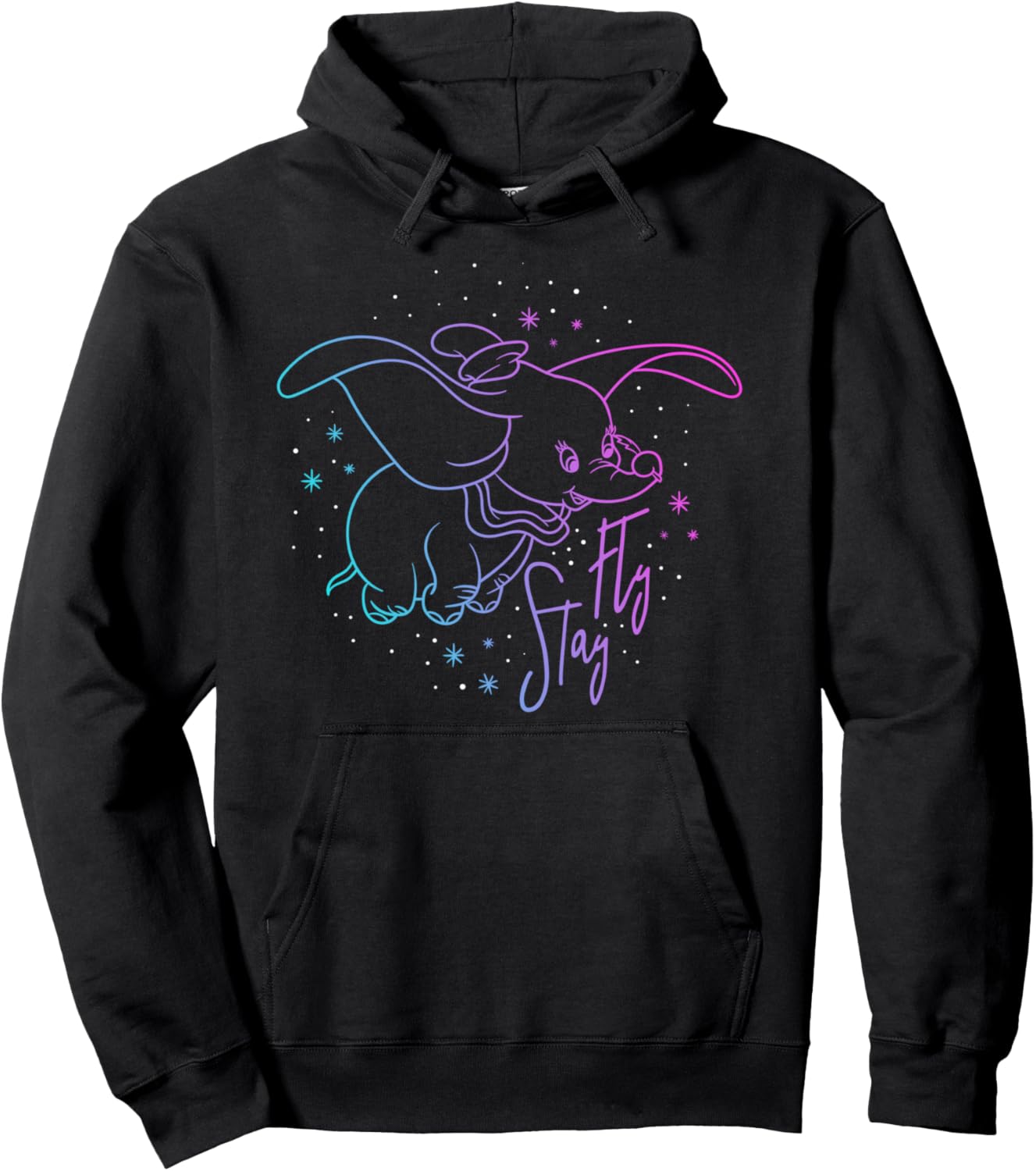 Disney Dumbo Stay Fly Outline Pullover Hoodie