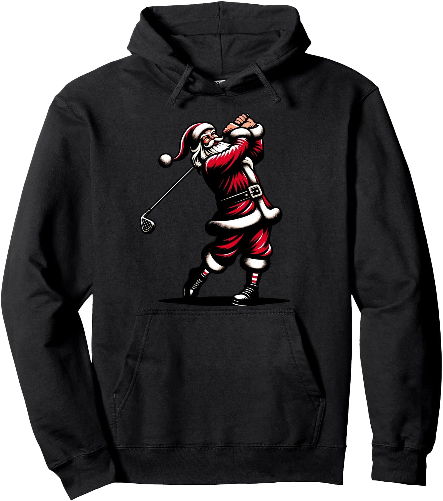 Christmas Sports, Santa Plays Golf Xmas Women Men & Pullover Hoodie