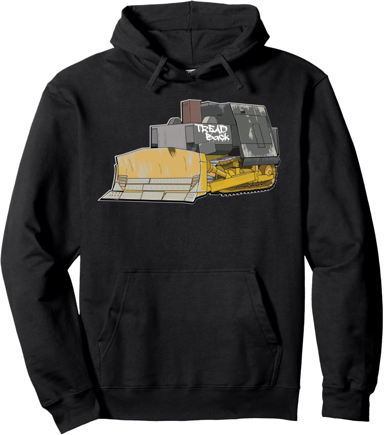 NightProwlerInc Killdozer Tread Back Black Unisex-Adults Sleeveless Classic Hoodie