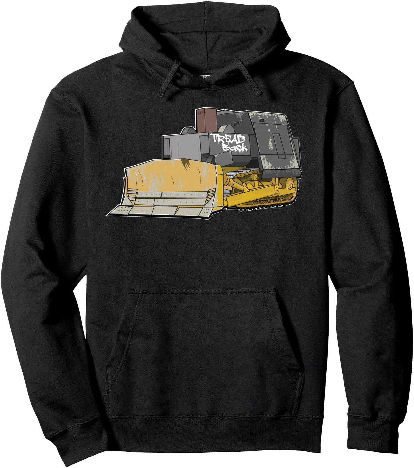 NightProwlerInc Killdozer Tread Back Black Unisex-Adults Sleeveless Classic Hoodie