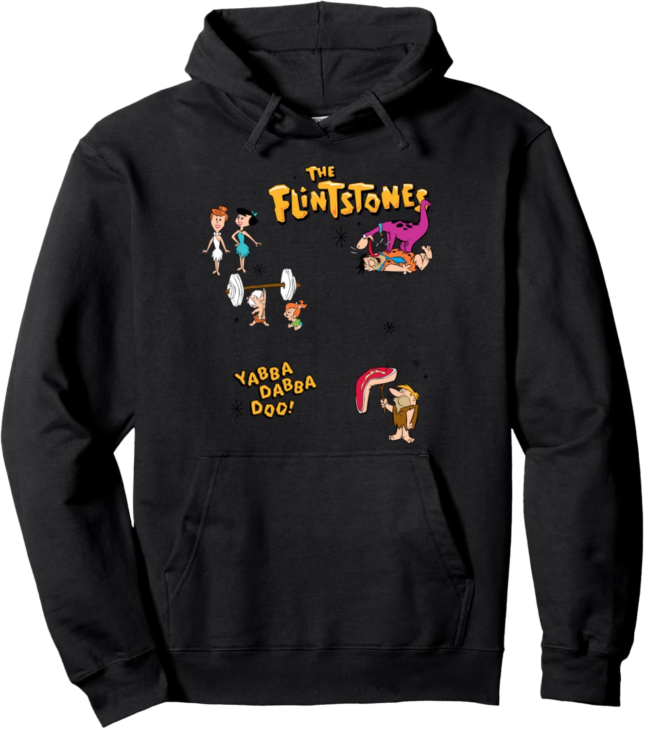 The Flintstones Cast of Characters Pullover Hoodie