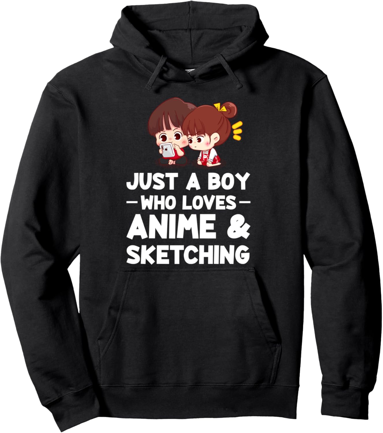 Just a boy who loves Anime & Sketching Anime Pullover Hoodie