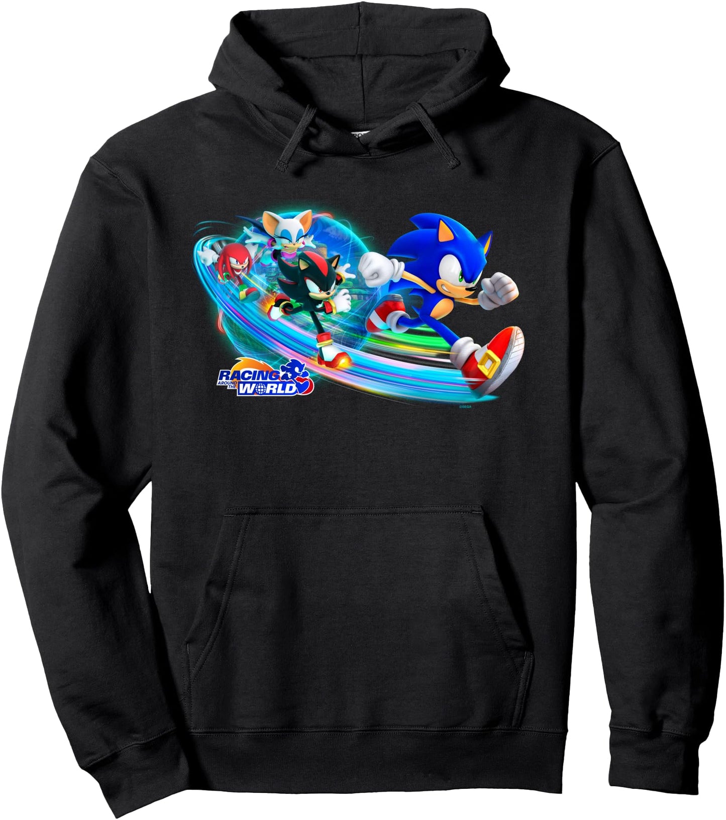 Sonic the Hedgehog - Racing Around the World key art Pullover Hoodie