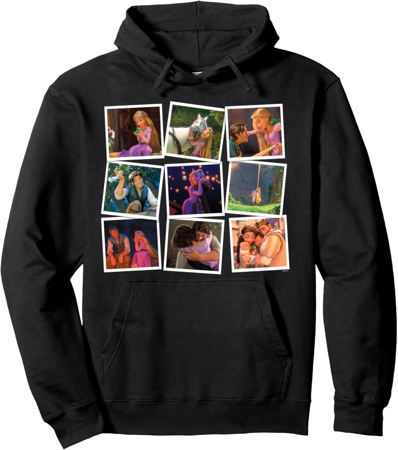 Disney Princess Rapunzel Tangled Famous Movie Frames Pullover Hoodie