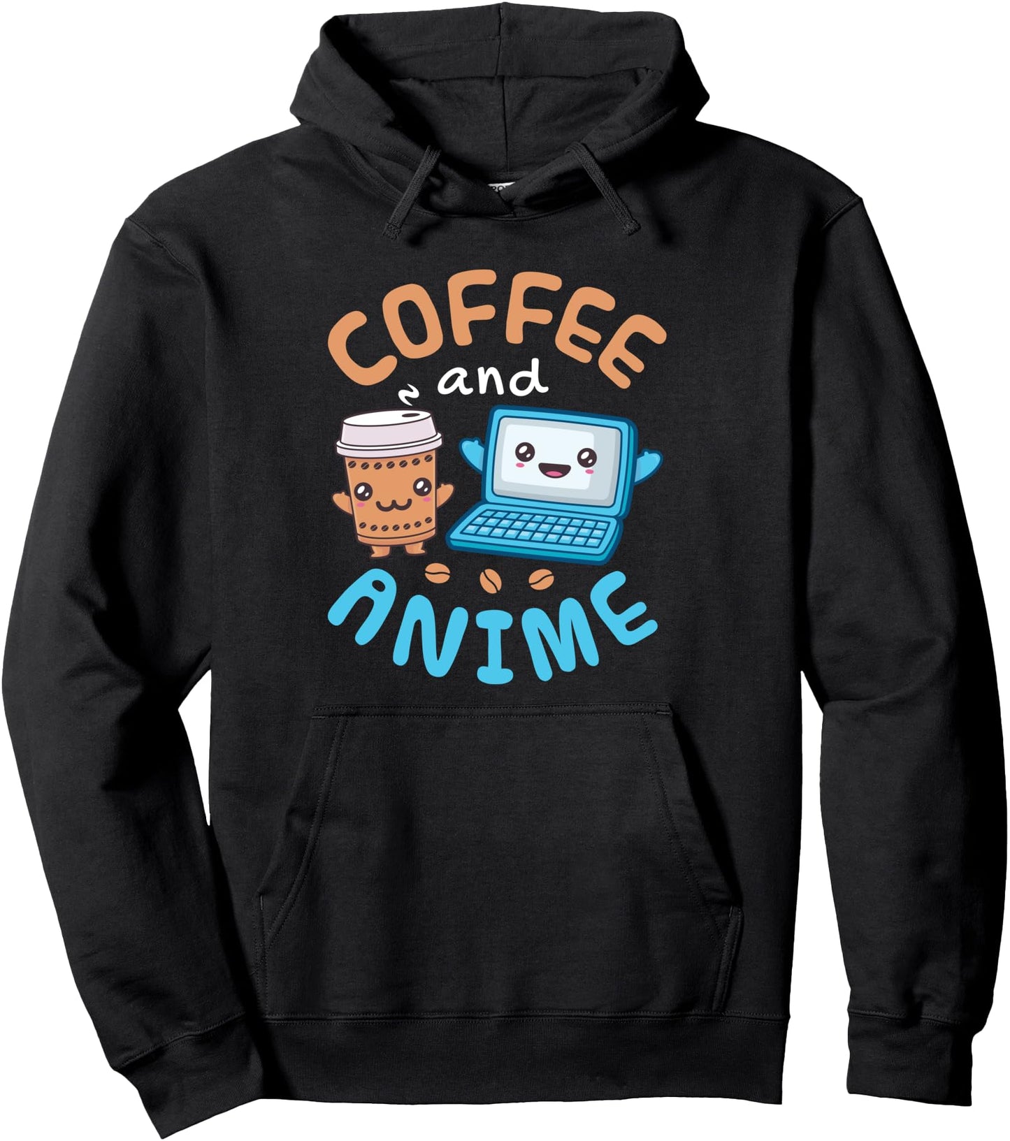 Coffee and Anime Kawaii Pullover Hoodie
