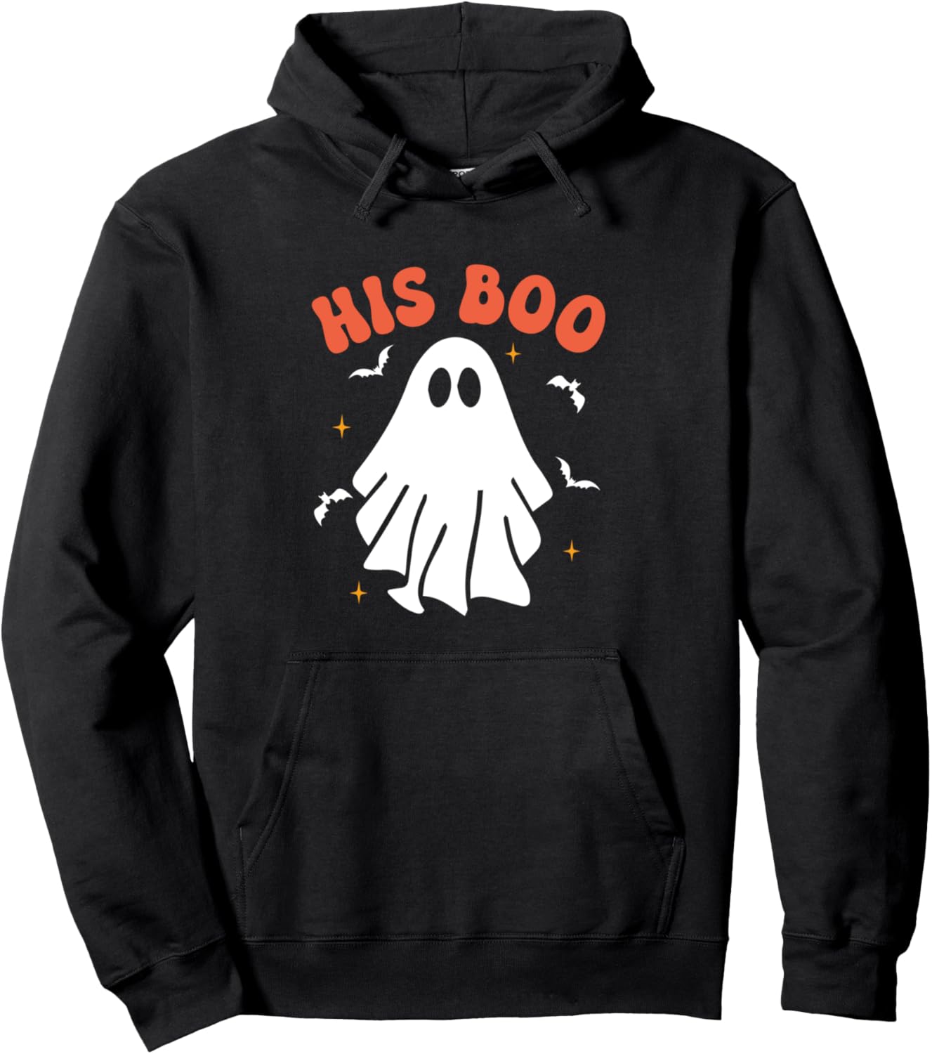 Her Boo & His Boo Funny Matching Halloween Pajama Couples Pullover Hoodie