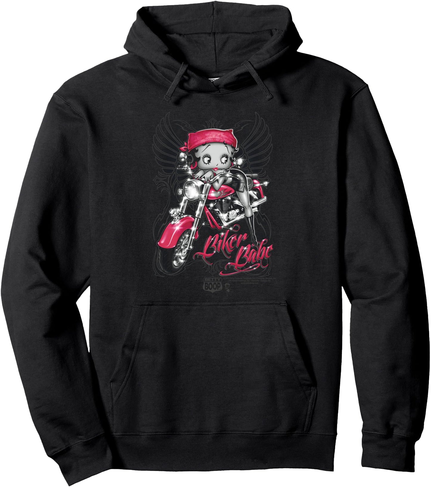 Betty Boop Biker Babe Pullover Hoodie