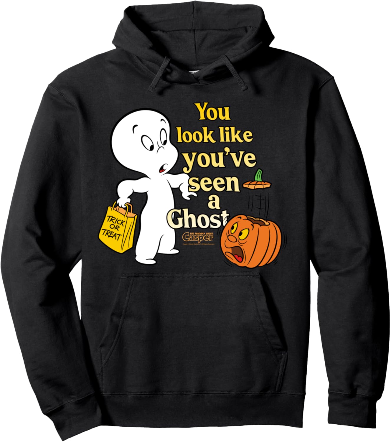 Casper the Friendly Ghost Halloween Like You’ve Seen a Ghost Pullover Hoodie