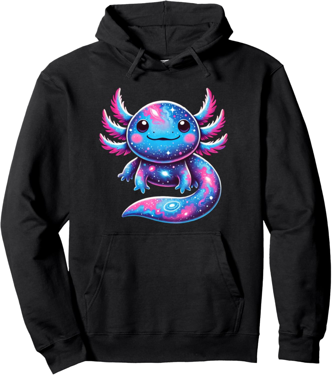 Space Galaxy Axolotl Pullover Hoodie