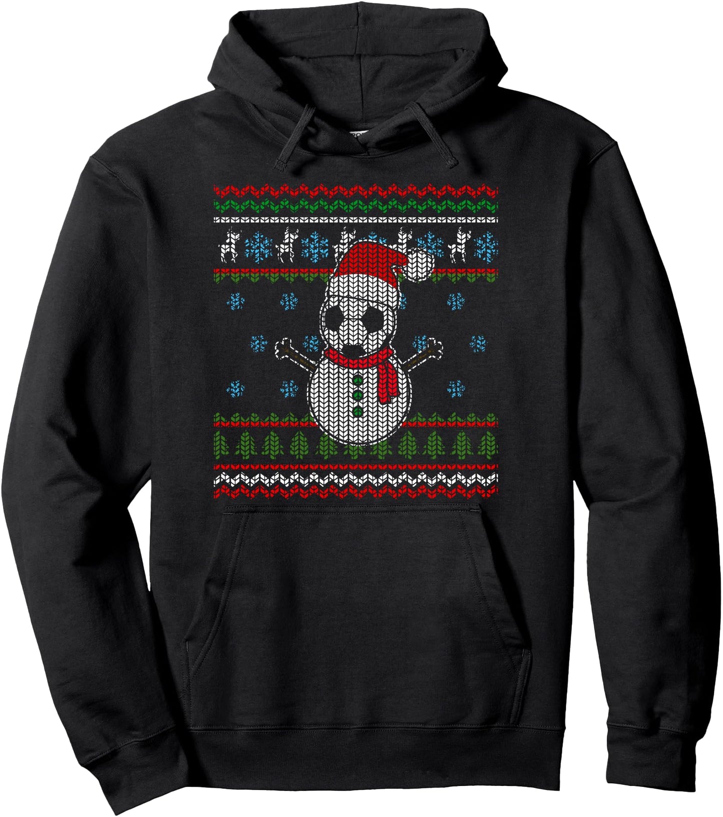 Funny USA Soccer Ugly Christmas Sweater Football Snowmen Pullover Hoodie