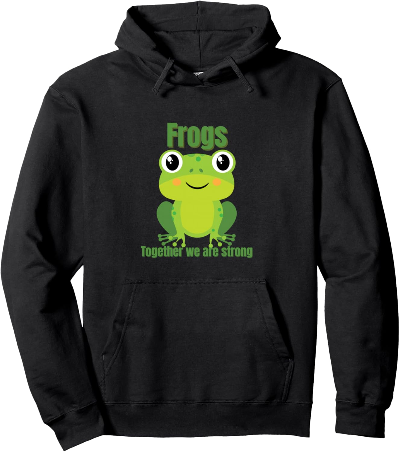 Frogs Together We Are Strong Cute Frog Protest Activist Pullover Hoodie