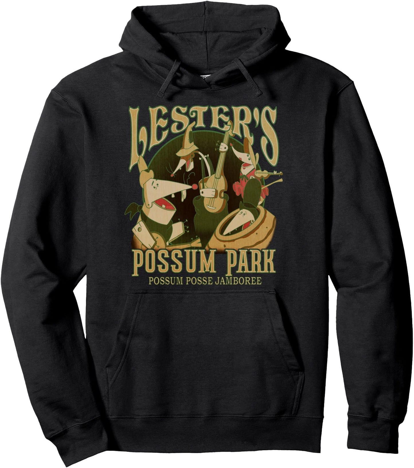 Disney A Goofy Movie Lester's Possum Park Vintage Poster Pullover Hoodie