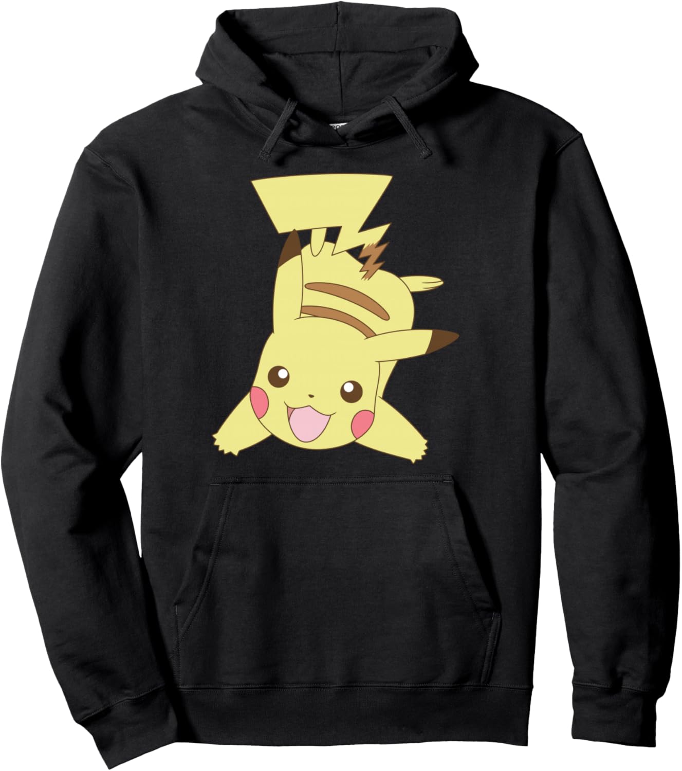 Playful Pikachu Upside-Down Cute Pokémon Tee Pullover Hoodie