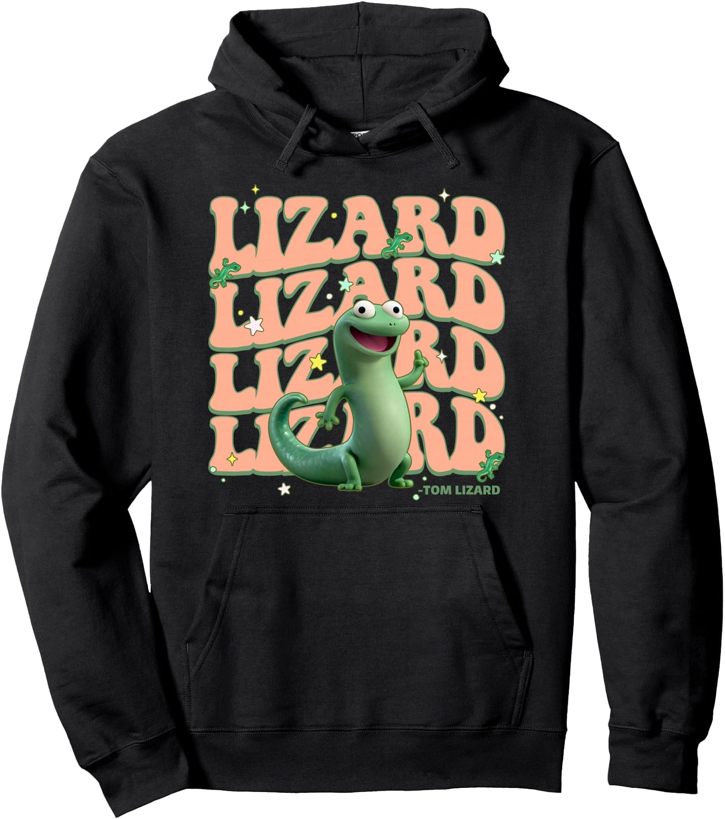 Disney Pixar Hoppers Cute Tom Lizard Groovy Poster Pullover Hoodie