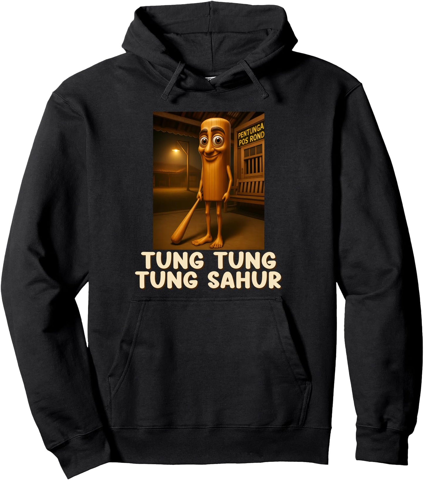 Tung Tung Tung Sahur Italian Brainrot Meme for Boys Pullover Hoodie