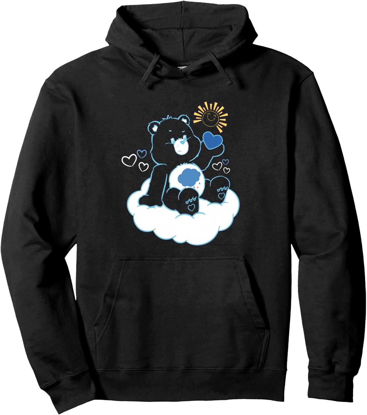 Care Bears Grumpy Bear Cloud Heart Mood Pullover Hoodie