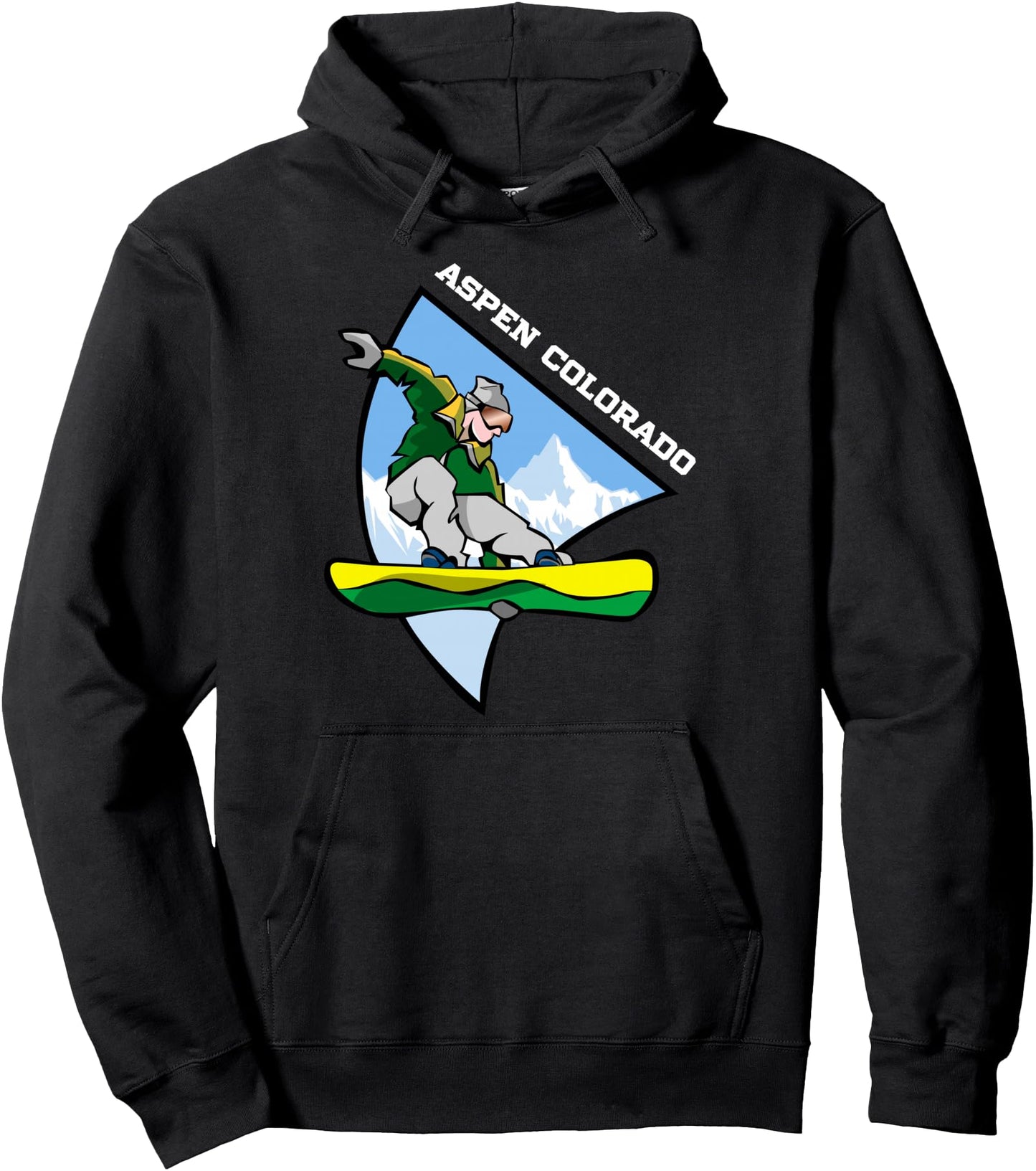 Aspen Colorado Snowboarding Snowboarder Vacay Pullover Hoodie
