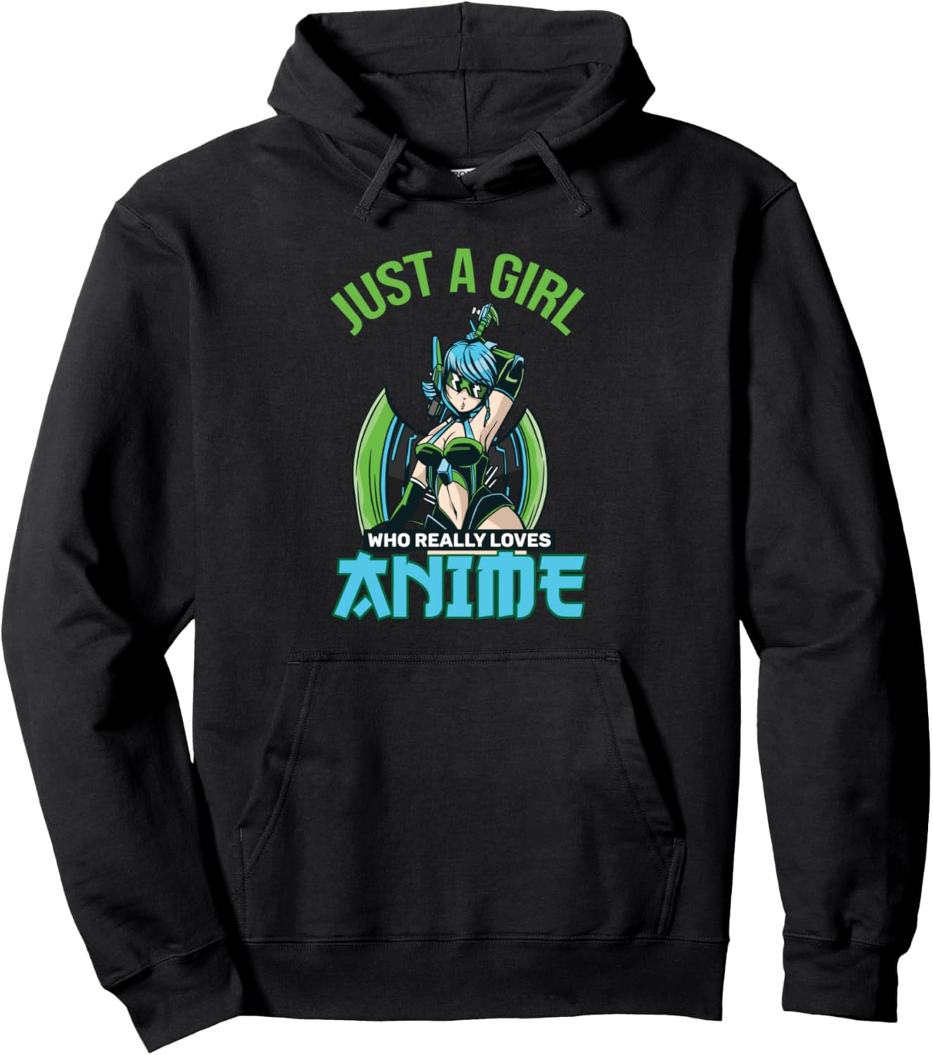 Anime Gifts for teen Girls Just A Girl Who Loves Anime Pullover Hoodie