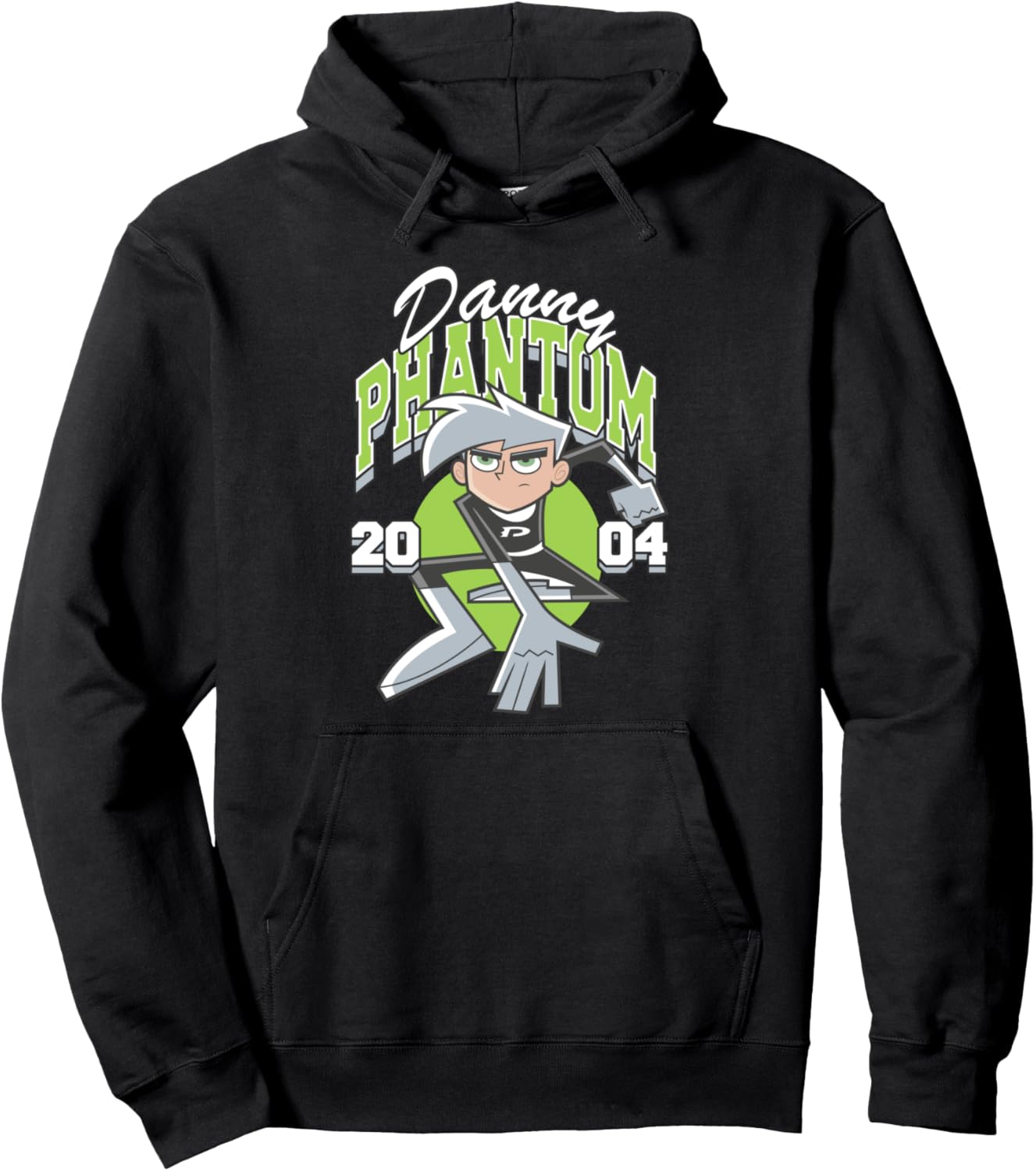 Danny Phantom 2004 Athletic Logo Retro Cartoon Pullover Hoodie