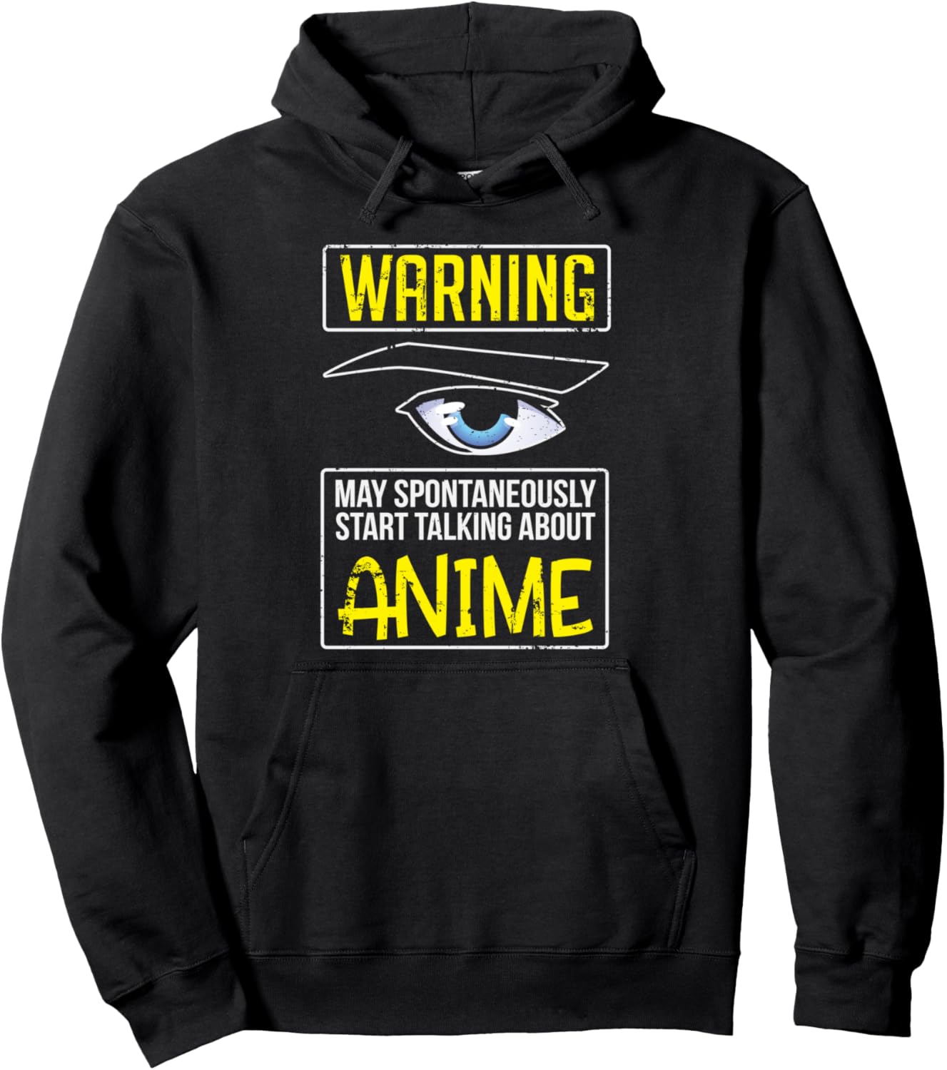 Warning May Spontaneously Talk About Anime Pullover Hoodie