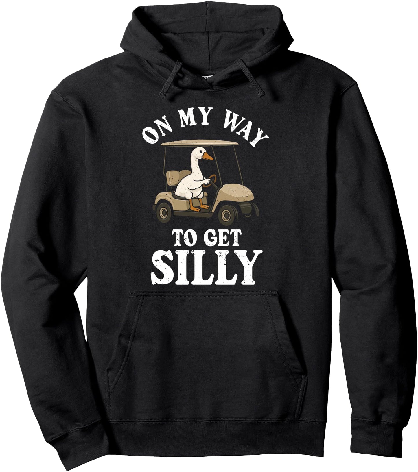 Golf Silly Goose Honk Honk Funny Golfer Pullover Hoodie