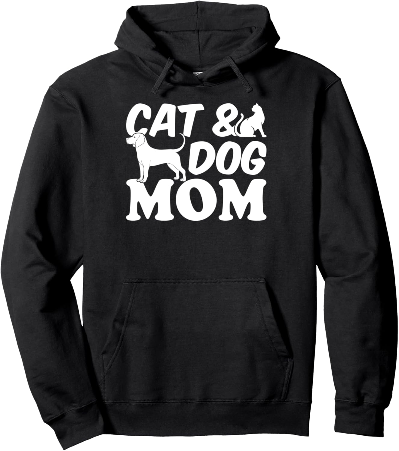 Cat Mom and Dog Mom - Cat & Dog Mom Pullover Hoodie