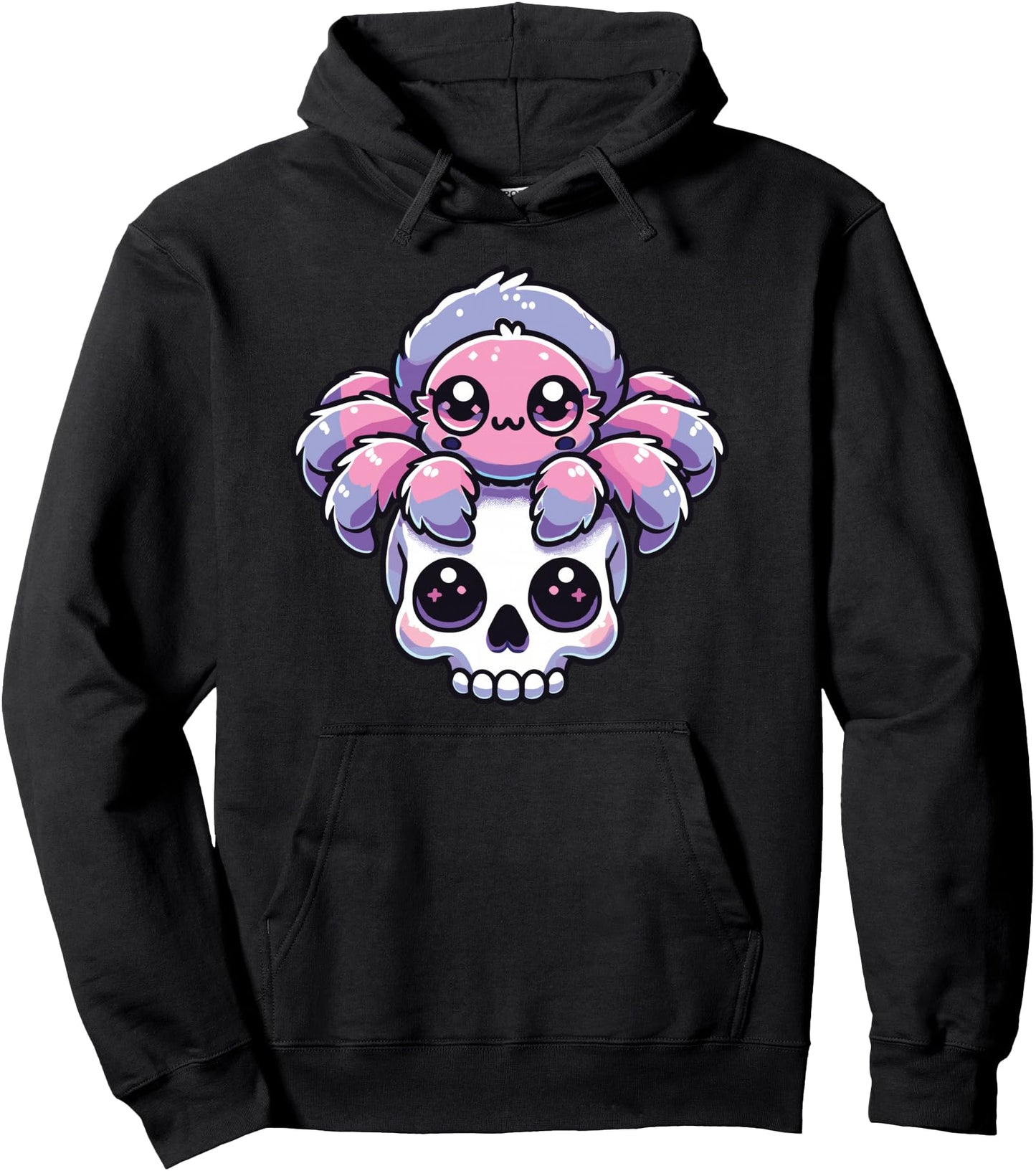 Kawaii Gothic Tarantula Pastel Colors Gothic Goth Tarantula Pullover Hoodie